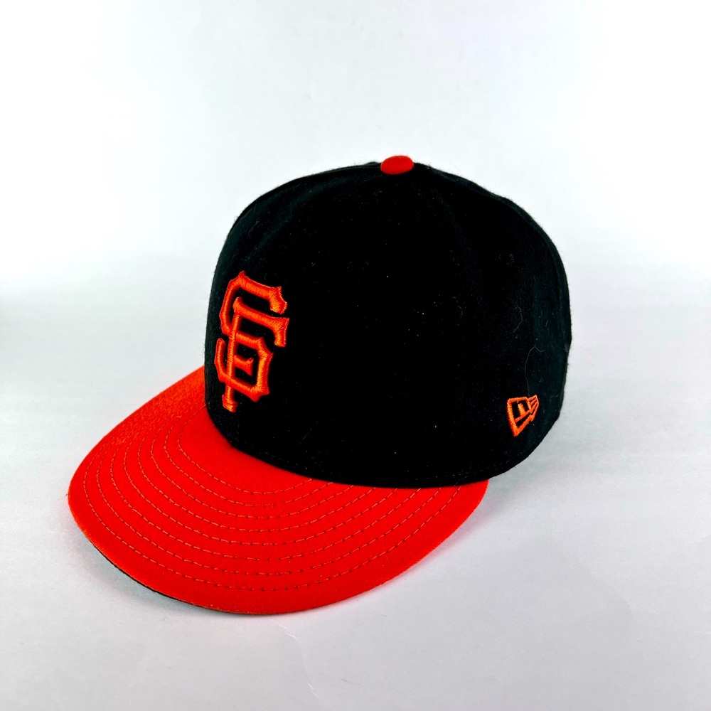 New Era San Francisco SF Giants GAME 59Fifty Fitted Hat (Black & Orange) MLB Cap